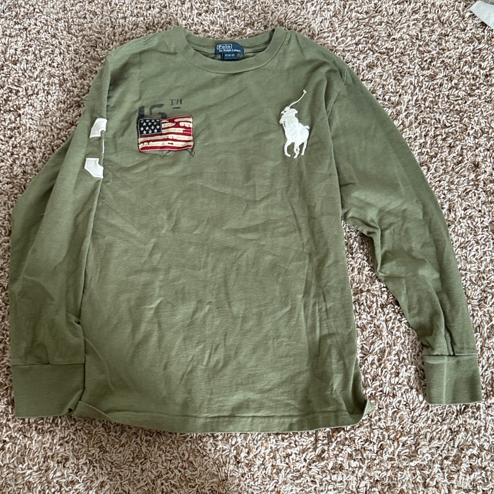 Polo by Ralph Lauren Khaki Crew Neck Shirt
